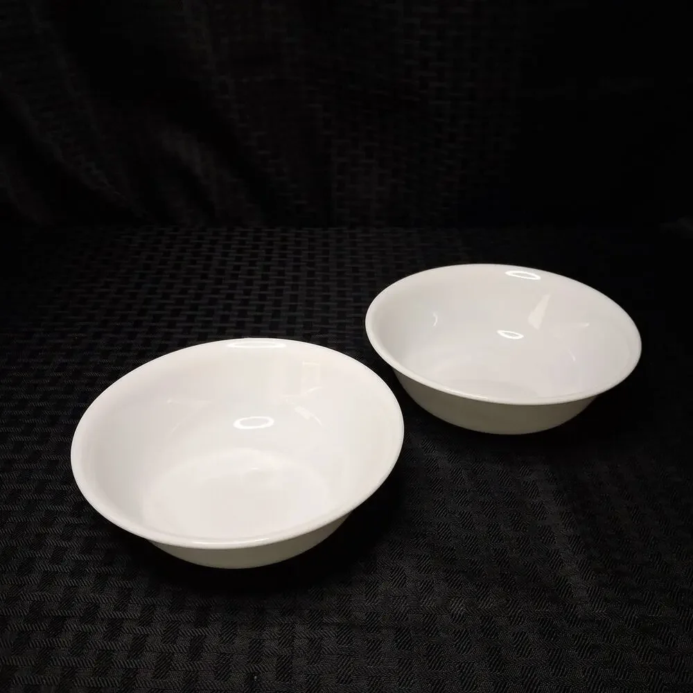 Vintage Corning Corelle WINTER FROST WHITE 6 pc Dinnerware Set